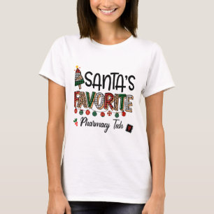 Camiseta Técnico de Farmácia Favorito do Papai Noel Funny N