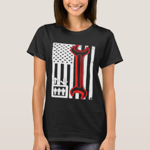 Camiseta Técnico de Ferramenta de Sinalizador de Manutenção