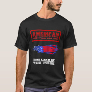 Camiseta Técnico de Hvac Orgulho Americano Águia EUA Camise