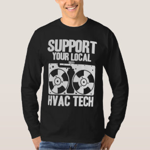 Camiseta Técnico de HVAC Suporte Técnico de HVAC Seu Técnic