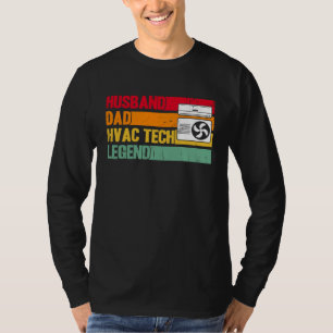 Camiseta Técnico de HVAC Técnico de HVAC Marido Pai Técnico