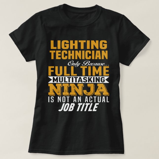 Camiseta Técnico de iluminação (Frente do Design)