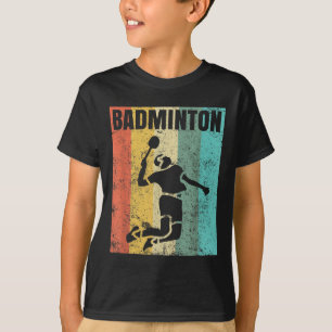Camiseta Técnico de Jogador de Equipe de Amor de Badminton