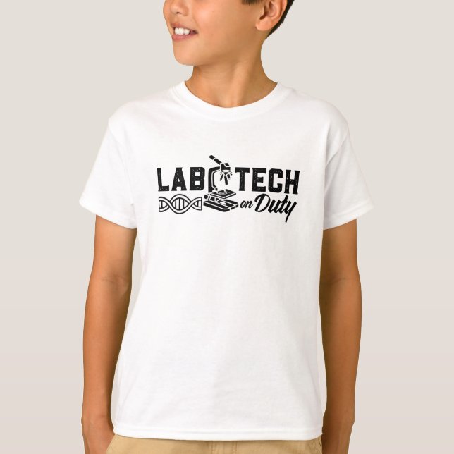 Camiseta Técnico De Laboratório De Ciência De Deveres Do La (Frente)