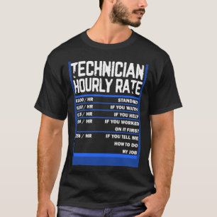 Camiseta Técnico de Manutenção para Homens Mulheres Pessoa