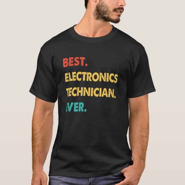 Camiseta Técnico de melhores Eletrônicos retrorreflectores  (Frente)