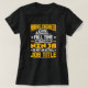 Camiseta Técnico de Mineração de Cargo de Engenheiro de Min (Frente do Design)