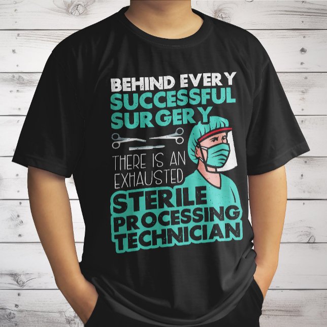 Camiseta Técnico de Processamento Estéril Agradecimento ao  (Criador carregado)