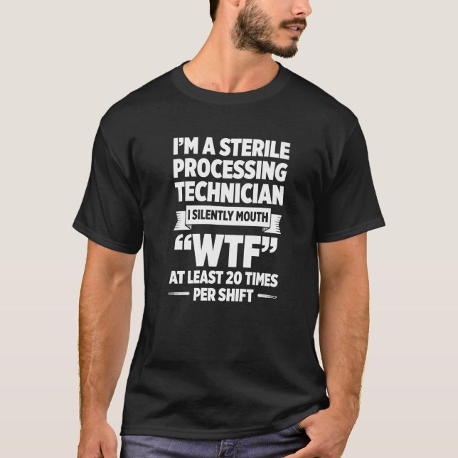 Camiseta Técnico de Processamento Estéril Silently Tech (Frente)