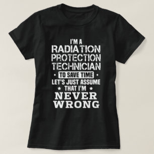 Camiseta Técnico de Proteção contra Radiações