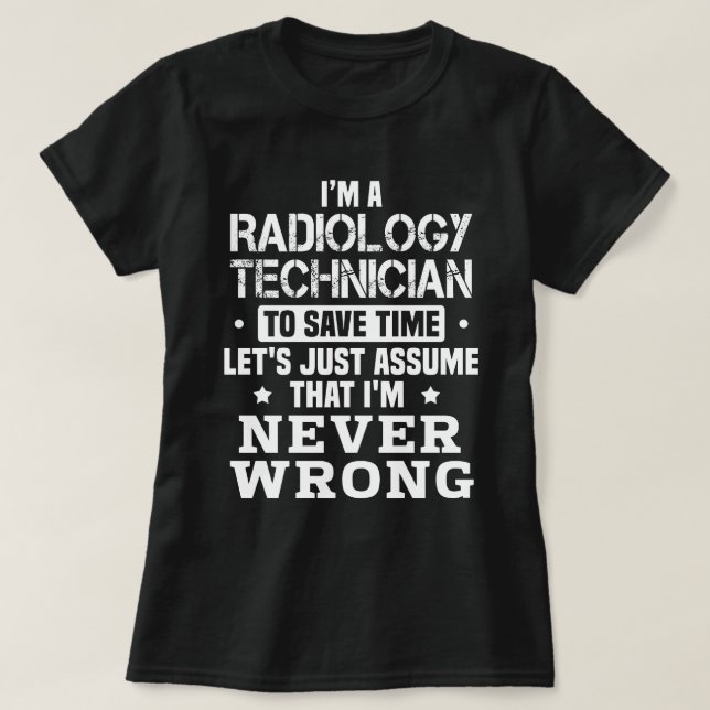 Camiseta Técnico de Radiologia (Frente do Design)