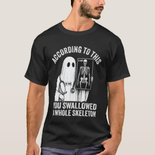 Camiseta Técnico de Raio-X Médico Fantasma Engraçado Hallow