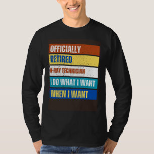 Camiseta Técnico de Raios X Aposentado Aposentadoria Raios