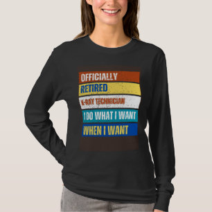 Camiseta Técnico de Raios X Aposentado Aposentadoria Raios