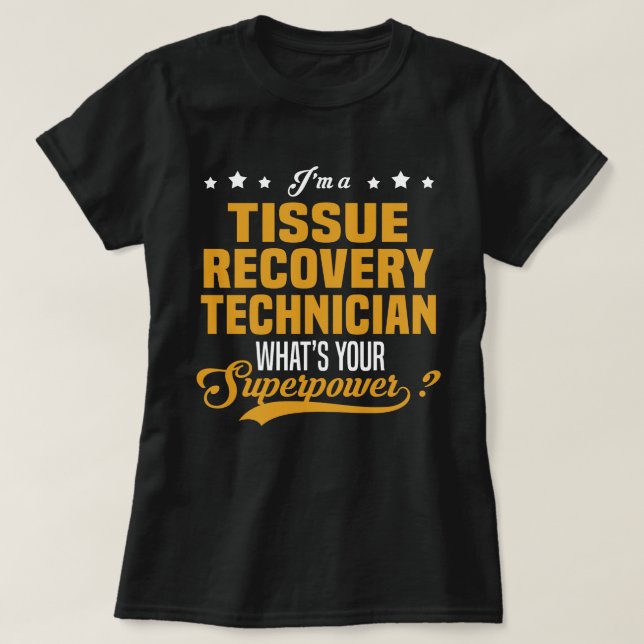 Camiseta Técnico de recuperação de tecidos (Frente do Design)