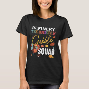 Camiseta Técnico de Refinaria Esquadrão Gobble Ação de Graç