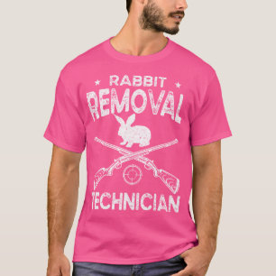 Camiseta Técnico de Remoção do Coelho Caça ao Coelho Engraç