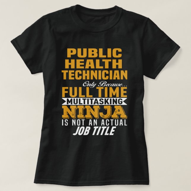 Camiseta Técnico de Saúde Pública (Frente do Design)