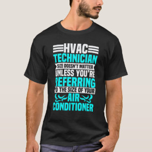 Camiseta Técnico de Serviço de Hvac Técnico Mecânico Instal