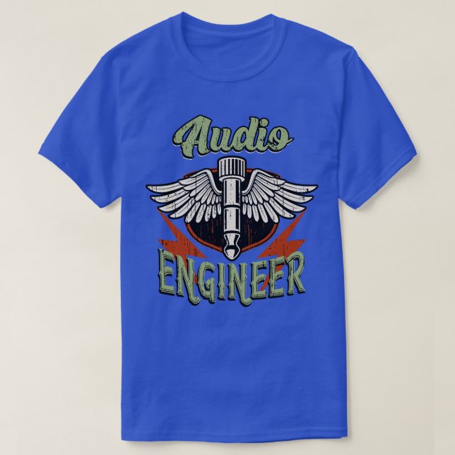 Camiseta Técnico de som do Engenheiro de áudio (Frente do Design)
