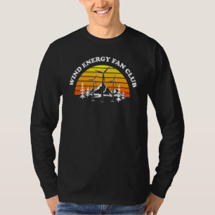 Camiseta Técnico de turbina eólica com ventilador de energi