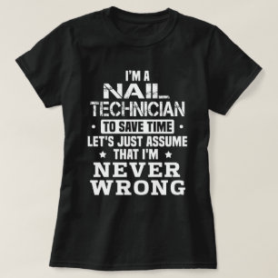 Camiseta Técnico de unhas