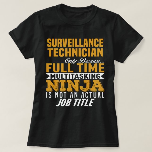 Camiseta Técnico de Vigilância (Frente do Design)