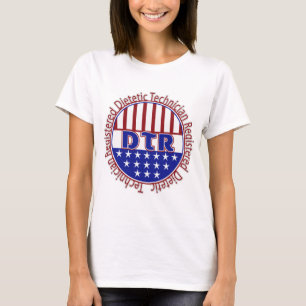 Camiseta Técnico Dietético DTR, LOGOTIPO PATRIÓTICO Registr