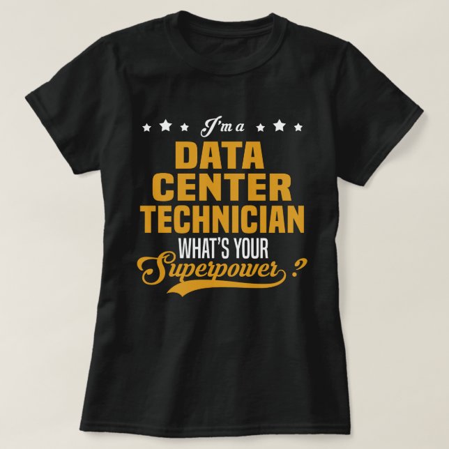 Camiseta Técnico do data center (Frente do Design)