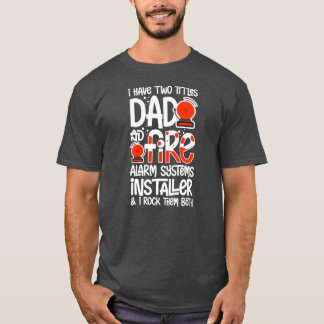 Camiseta Técnico do instalador do alarme de incêndio da Men