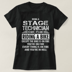 Camiseta Técnico do palco