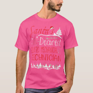 Camiseta Técnico Eletromecânico Natal Trabalho Engraçado Ch