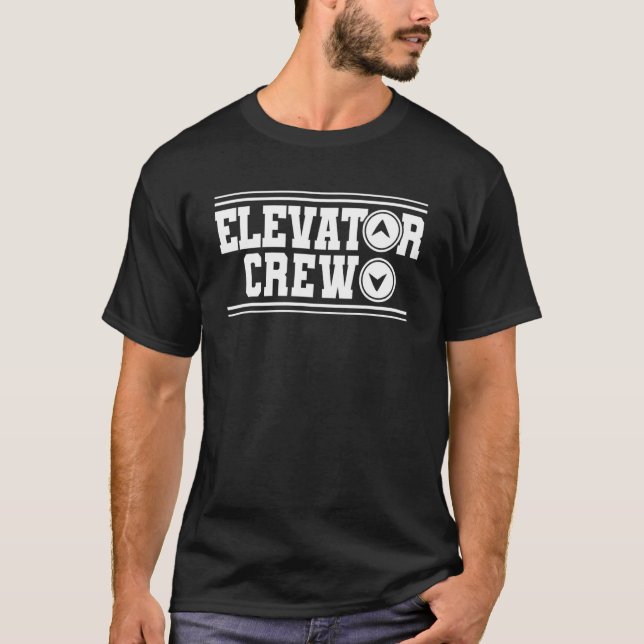 Camiseta Técnico elevador da tripulação (Frente)