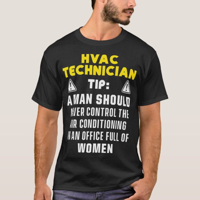 Camiseta Técnico HVAC Engraçado HVAC Tech Premium _46 (Frente)