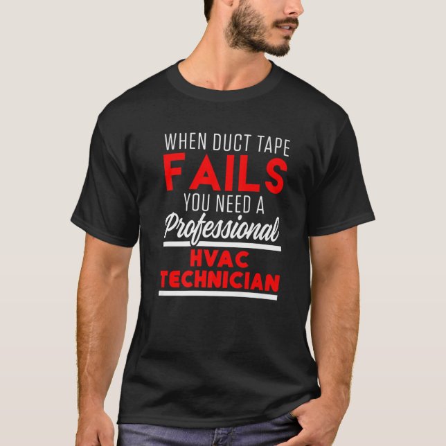 Camiseta Técnico HVAC Funny HVAC Tech (Frente)