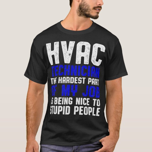 Camiseta Técnico HVAC Parte Funny HVAC Tech _1  (Frente)