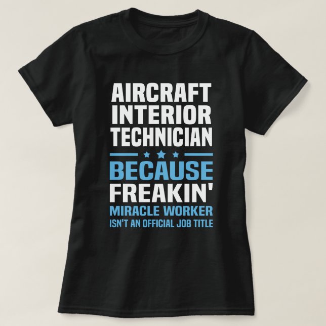 Camiseta Técnico Interior da Aeronave (Frente do Design)