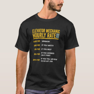 Camiseta Técnico Mecânico de Elevador Tarifa Horária Repara