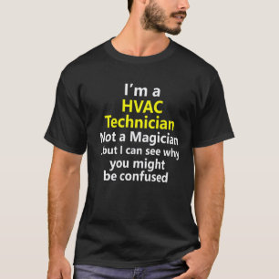 Camiseta Técnico Mecânico de HVAC Reparador Carreira Pai Ma