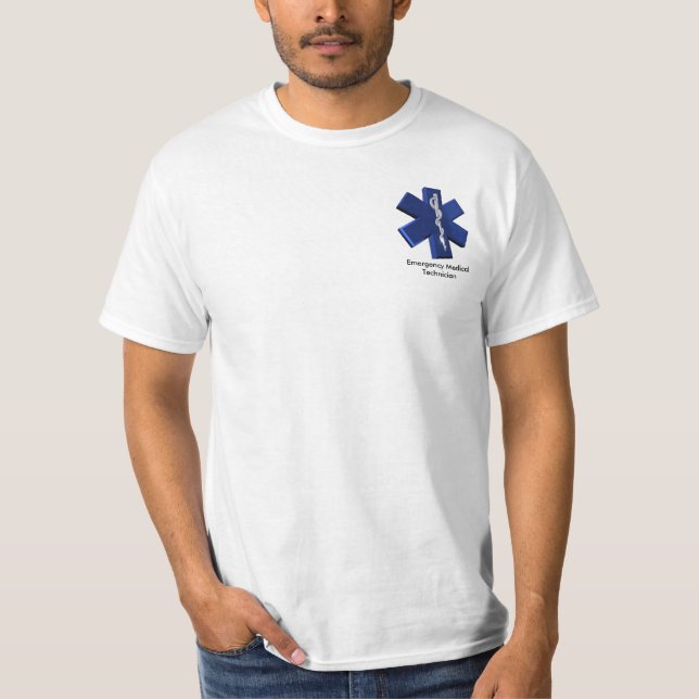 Camiseta técnico médico da emergência 3D (Frente)