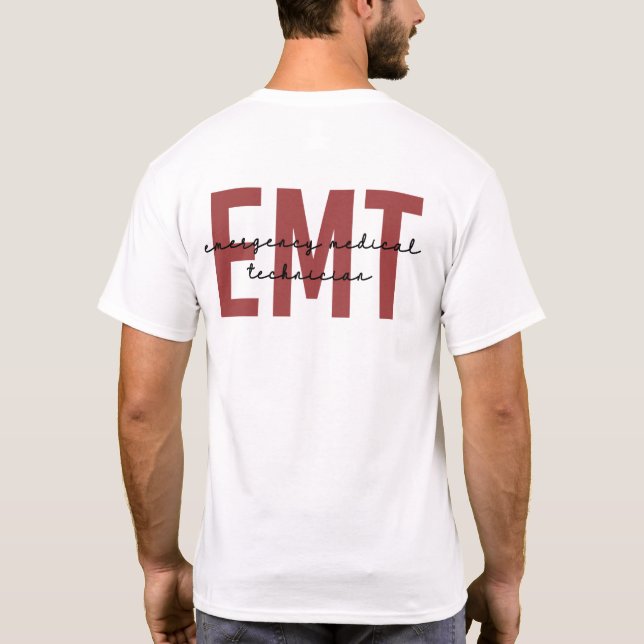 Camiseta Técnico médico de emergência EMT (Verso)