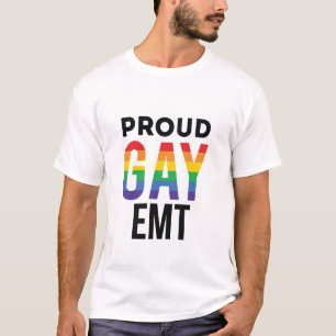 Camiseta Técnico médico de emergência Gay EMT Orgulhoso