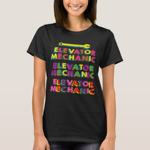 Camiseta Técnico Mentores de Manutenção de Mecânico de Elev