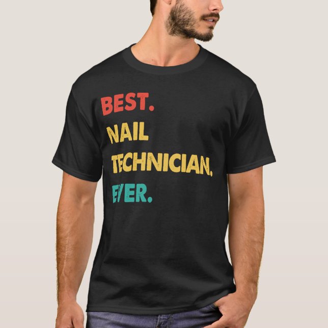 Camiseta Técnico-Nail Retro Melhor Técnico-Nail Nunca (Frente)
