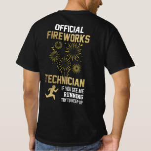 Camiseta Técnico oficial de fogos de artifício