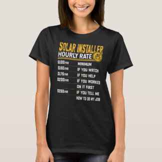 Camiseta Técnico Solar Installer de Taxa Horária Solar