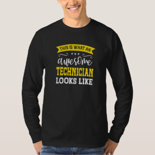 Camiseta Técnico Título do Emprego Funcionário Engraçado Tr