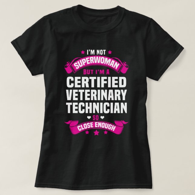 Camiseta Técnico veterinário certificado (Frente do Design)