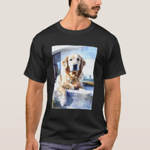 Camiseta Técnico Veterinário Engraçado Retriever Dourado Tr