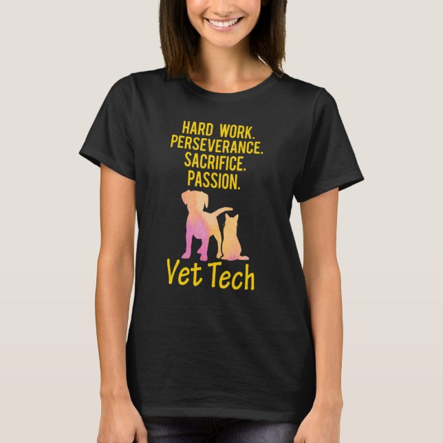 Camiseta Técnico Veterinário Trabalhado 1 (Frente)